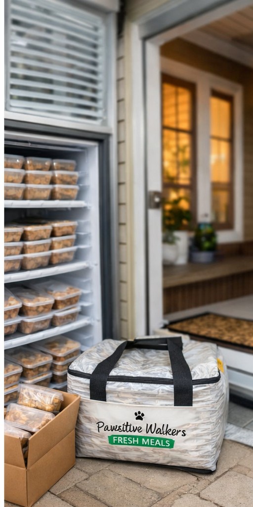 Frozen meal delivery setup